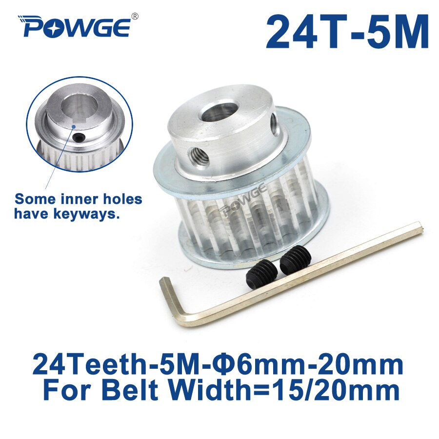 Powge 24 teeth htd 5 m  Ǯ keyway  8/10/12/14/..